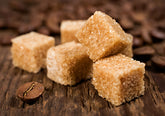 Cubes of brown sugar