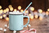 Cup of hot cocoa and marshmellows